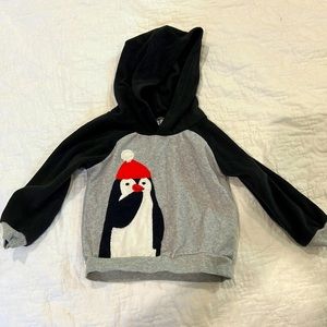 Carter’s fleece penguin hoodie 24 months unisex